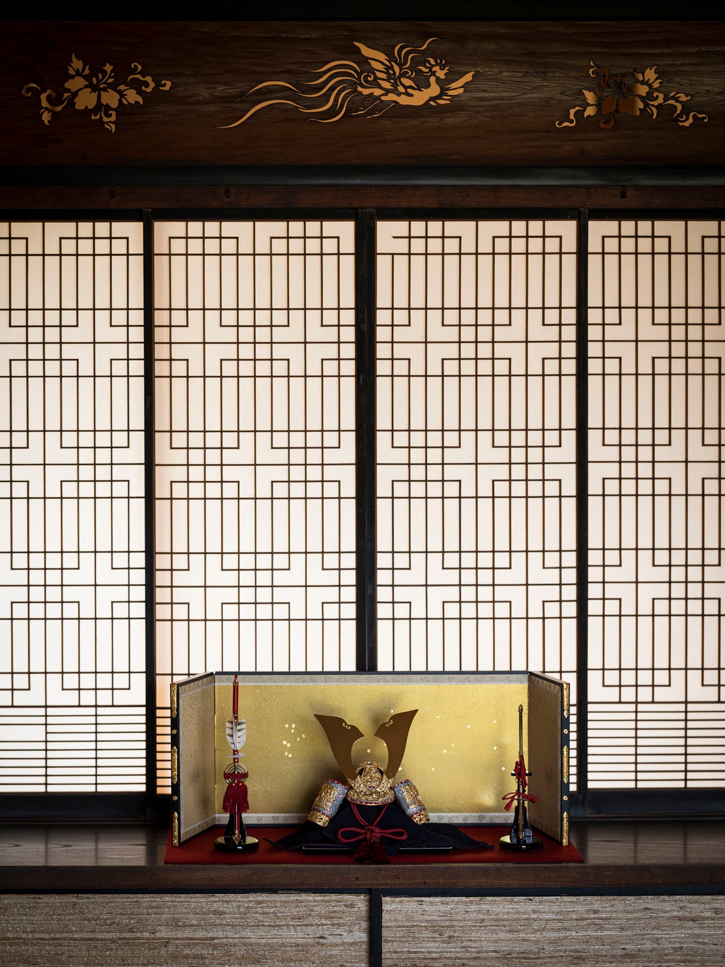 Golden Kabuto Inspired by Kasuga Taisha