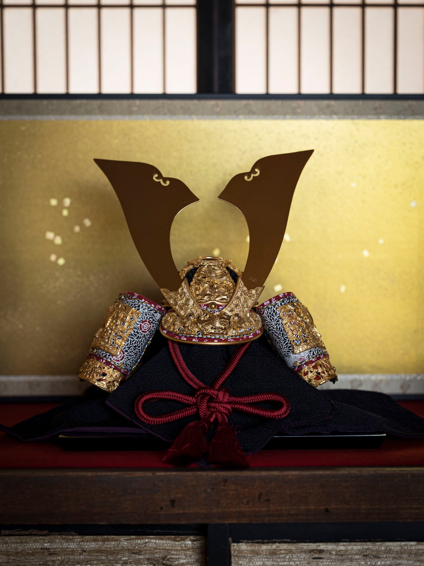 Golden Kabuto Inspired by Kasuga Taisha