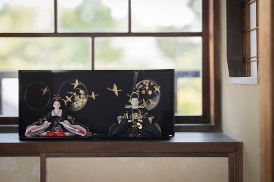 Crane and Butterfly in Heian Motif