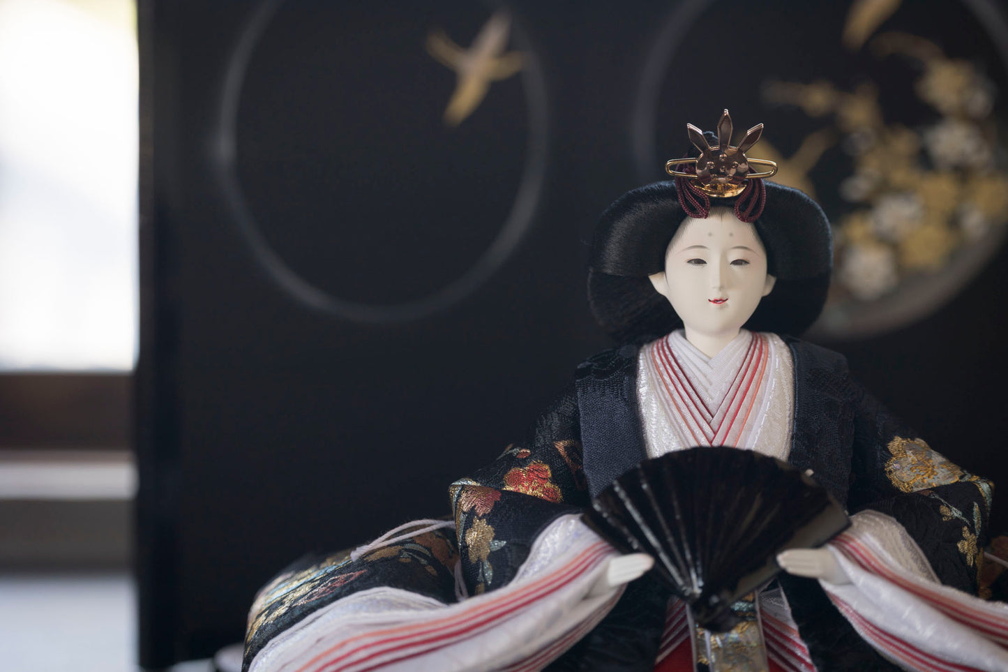Crane and Butterfly in Heian Motif
